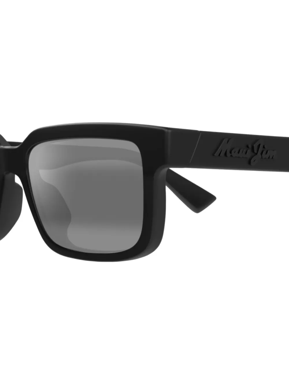 Maui Jim Hiapo zonnebril met rechthoekig montuur Zwart