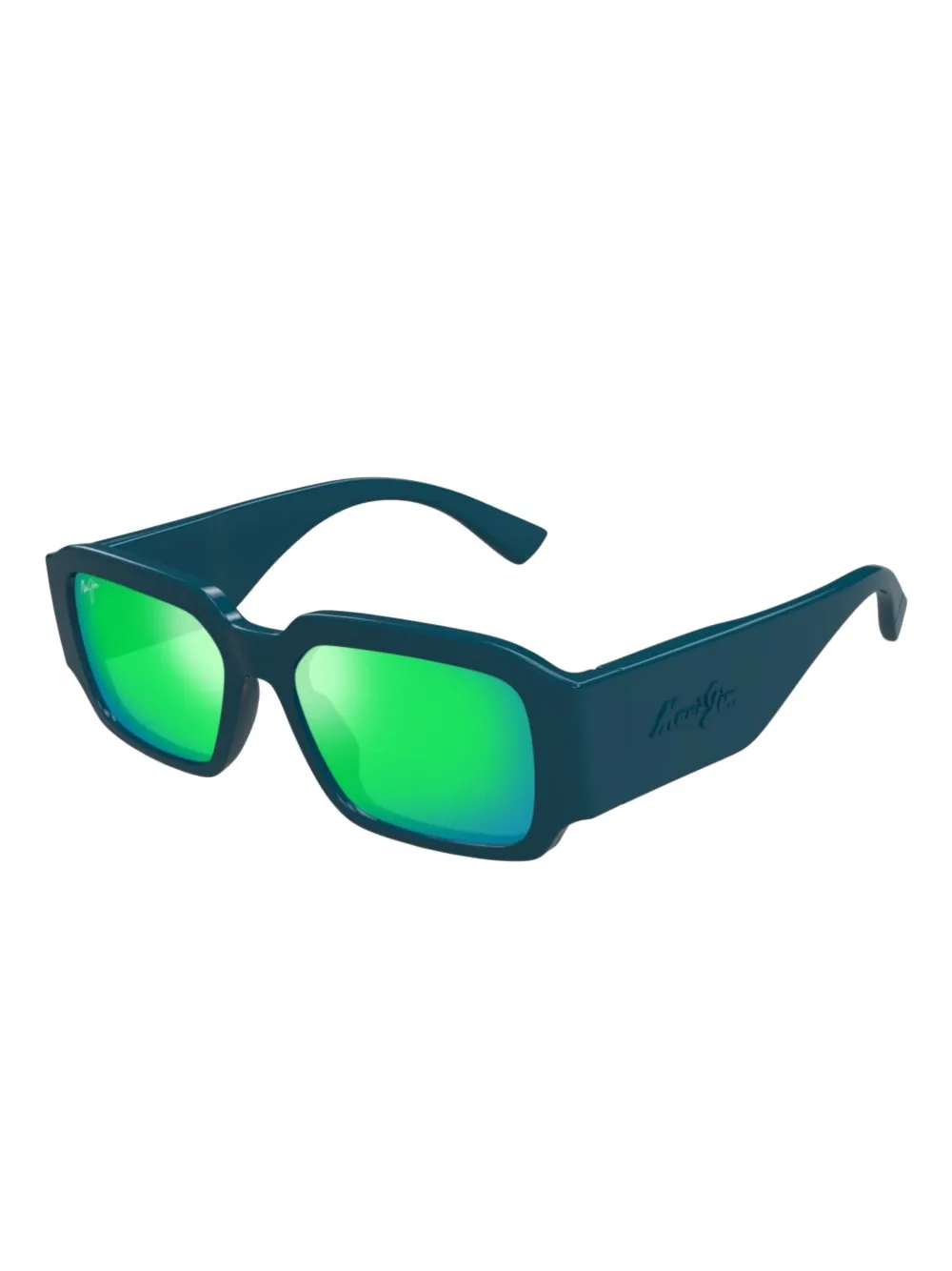 Maui Jim kupale rectangle sunglasses Blauw