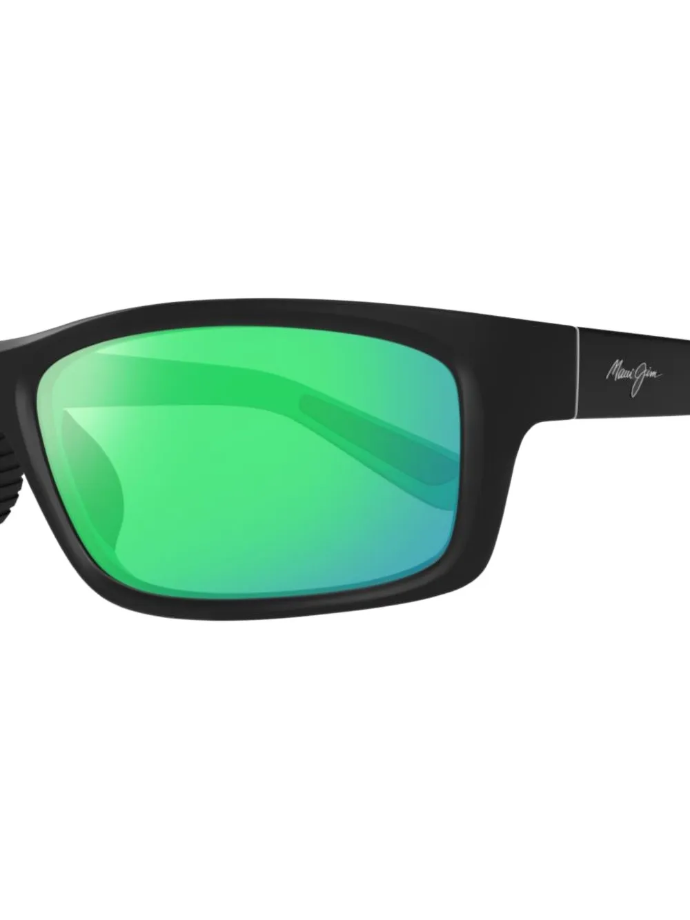 Maui Jim Zonnebril met rechthoekig montuur Zwart