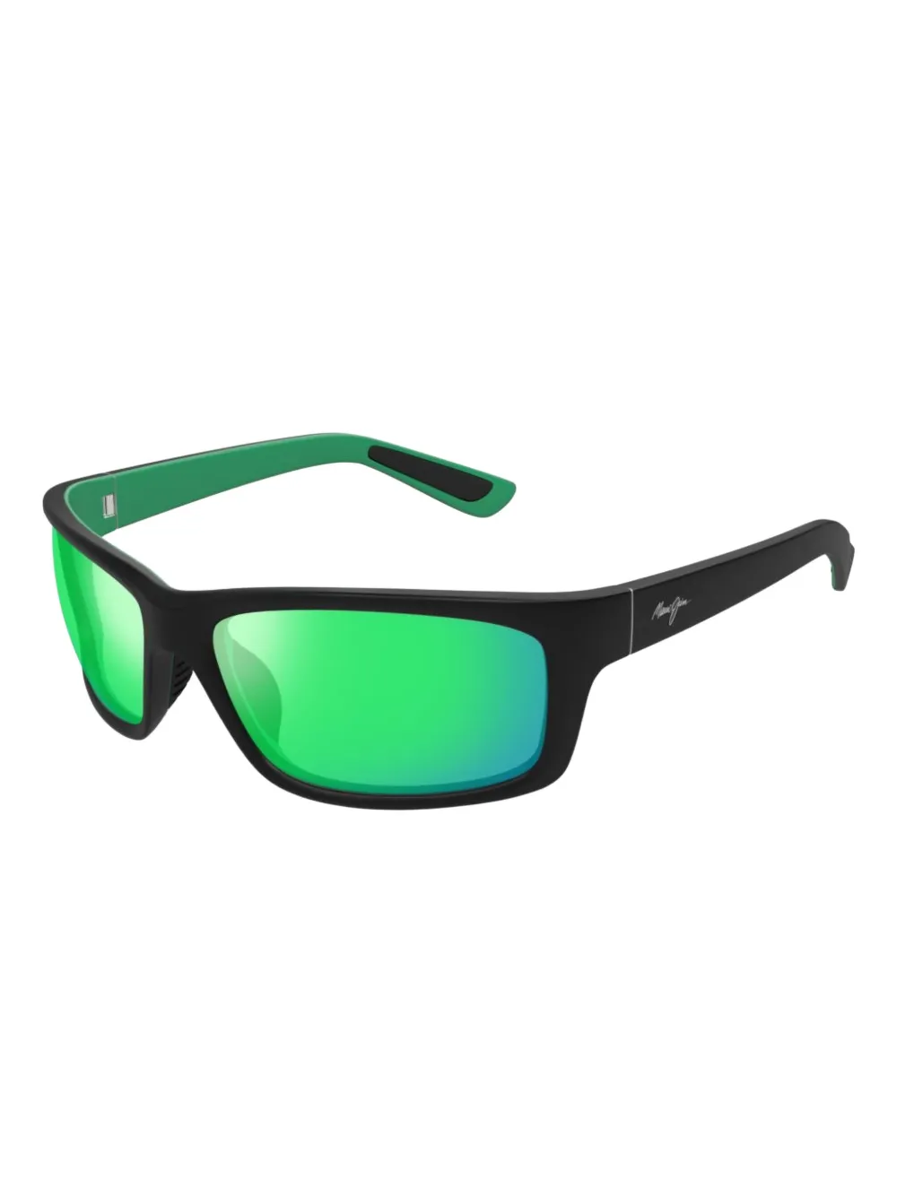 Maui Jim Zonnebril met rechthoekig montuur Zwart