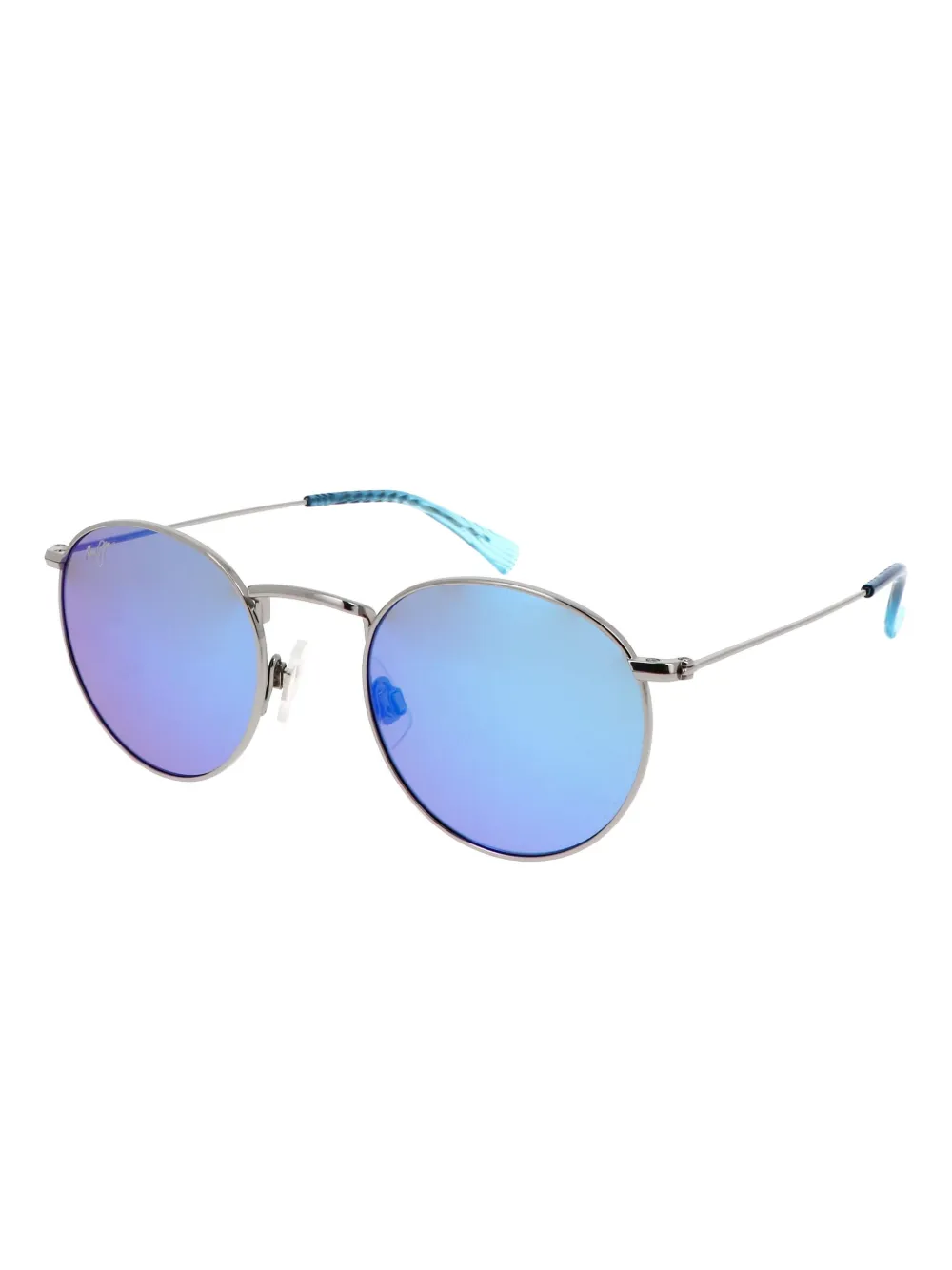 Maui Jim Pukaua zonnebril met rond montuur - Zilver