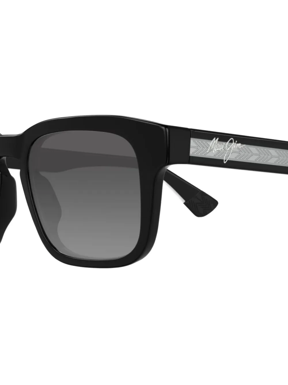 Maui Jim Maluhia zonnebril met vierkant montuur Zwart