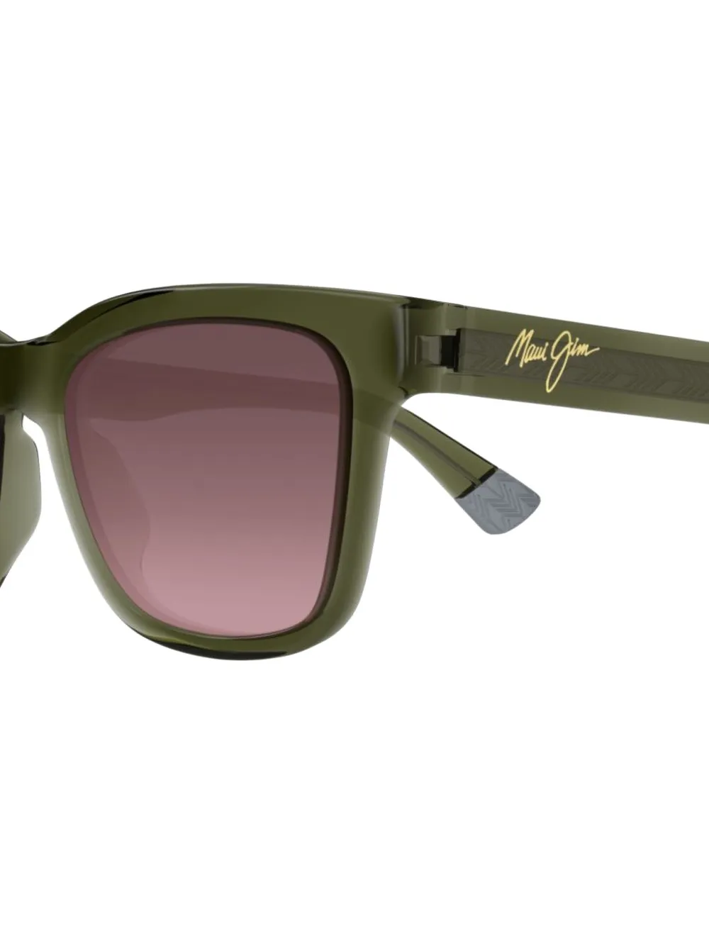 Maui Jim Glanzende zonnebril met vierkant montuur Groen