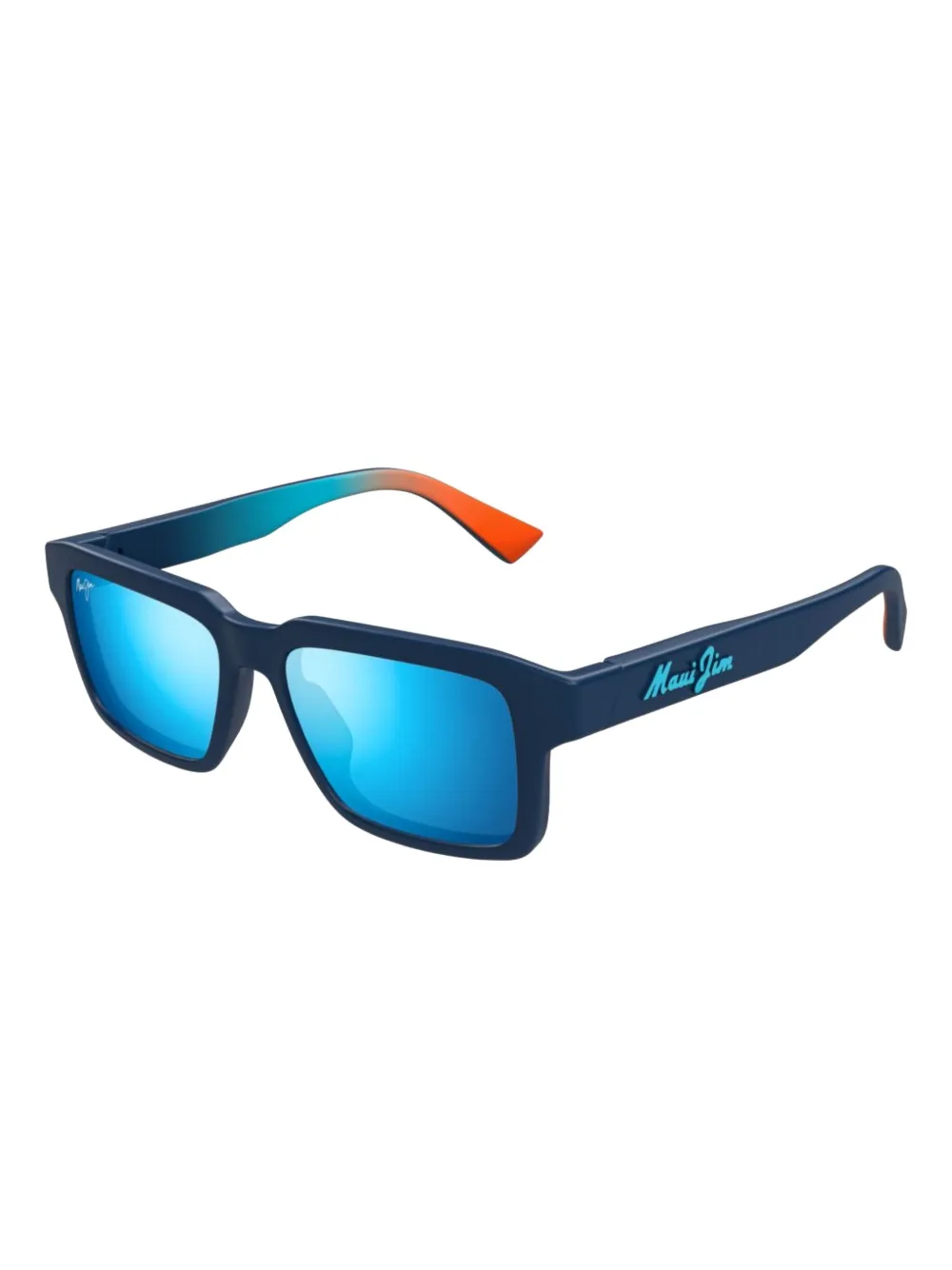 Maui Jim Kahiko zonnebril met wayfarer montuur - Blauw
