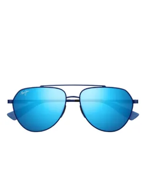 Maui Jim Hau'oli XL Sunglasses | Silver | FARFETCH SG