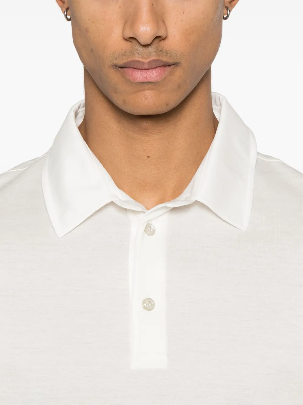 Moncler Katoenen poloshirt Wit