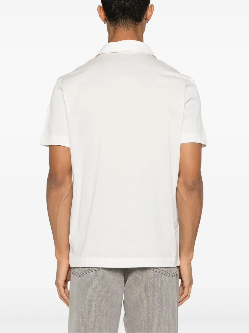 Moncler Katoenen poloshirt Wit