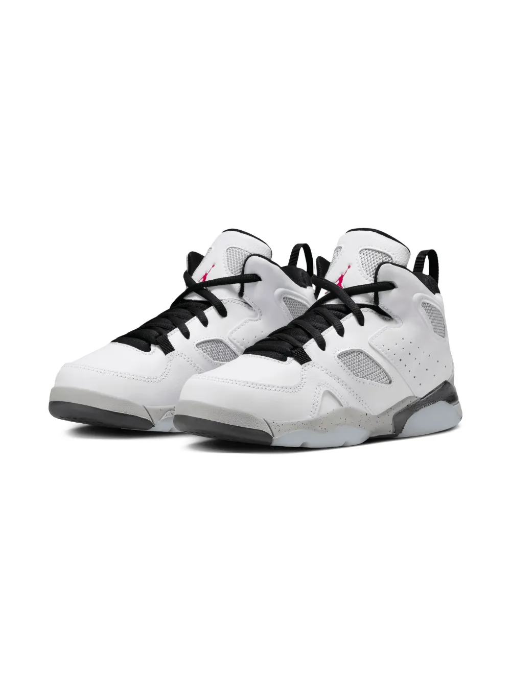 Jordan Kids Flight Club '91 "White Black Metallic Silver Gym Red" sneakers