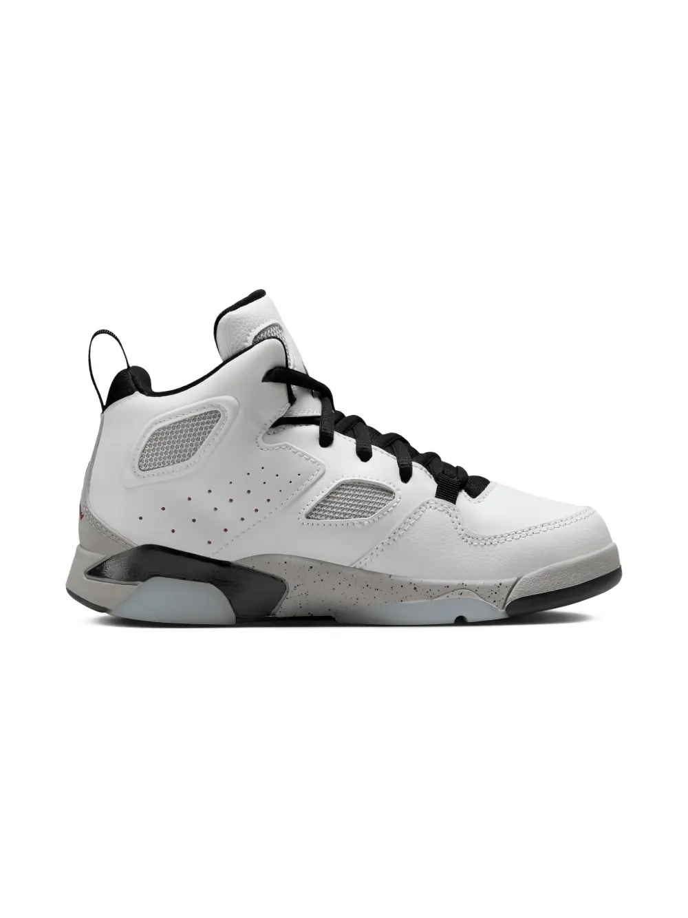 Jordan Kids Flight Club '91 "White Black Metallic Silver Gym Red" sneakers