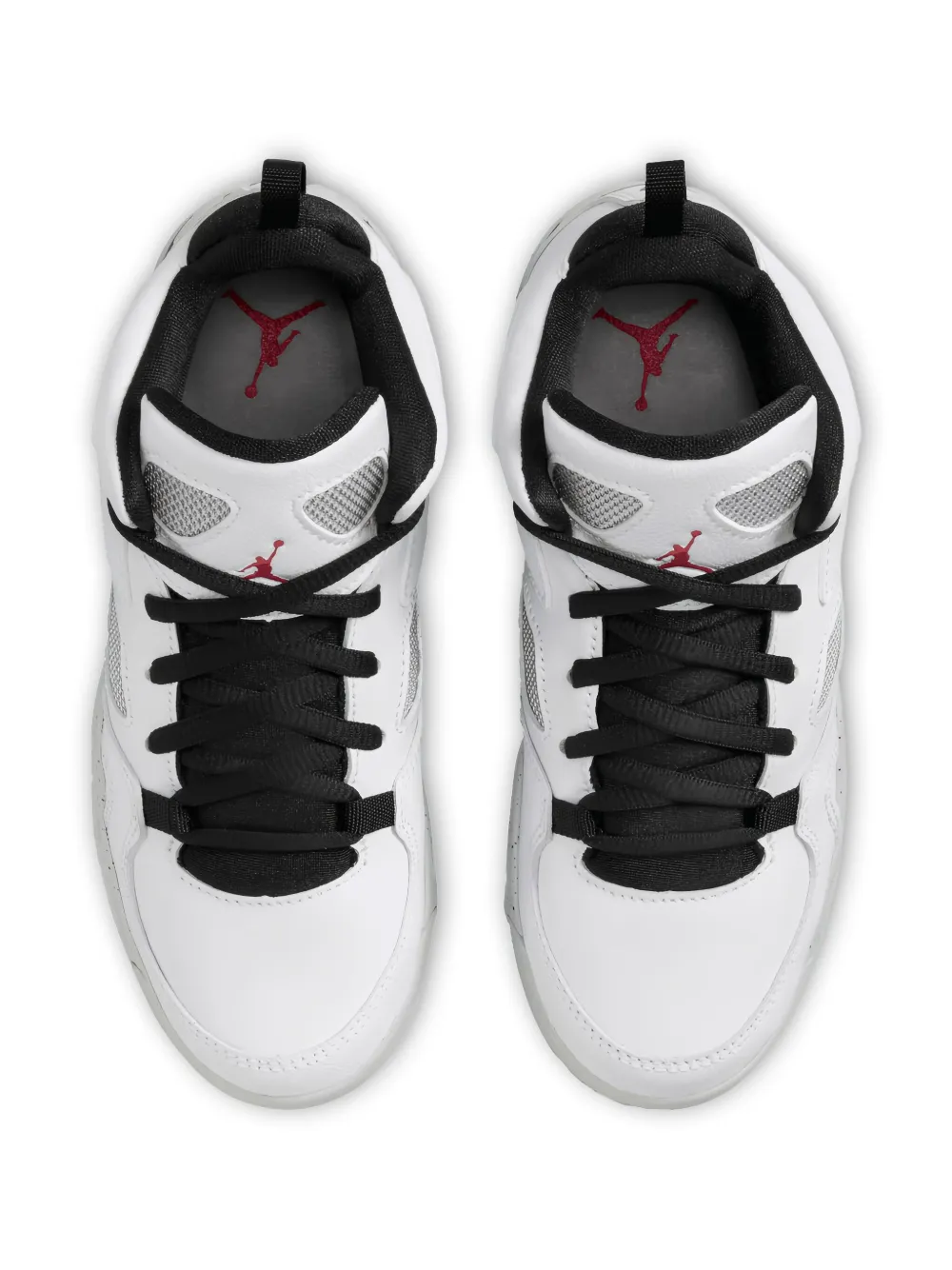 Jordan Kids Flight Club '91 "White Black Metallic Silver Gym Red" sneakers