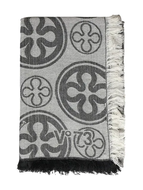 V°73 logo-intarsia scarf 