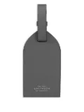 Smythson leather luggage tag - Grey