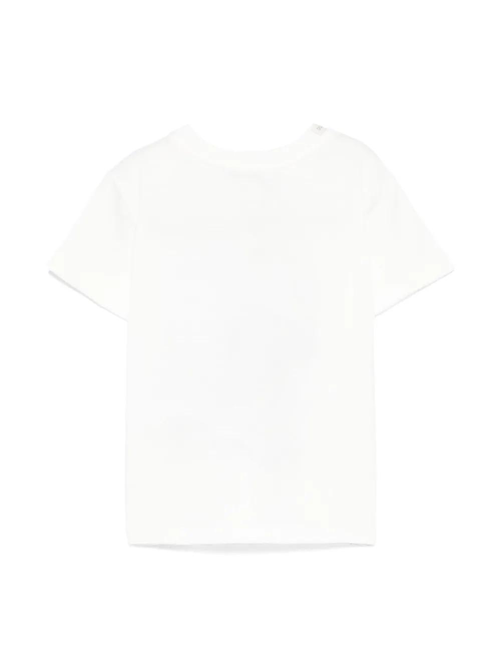 Dolce & Gabbana Kids T-shirt met jersey zak - Wit