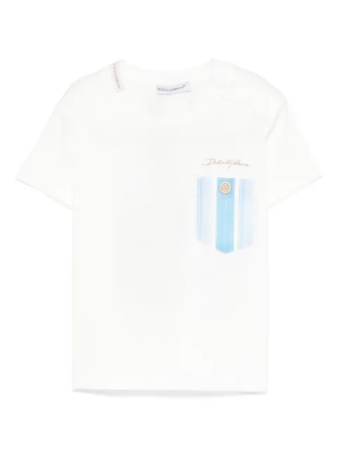 Dolce & Gabbana Kids jersey pocket T-shirt
