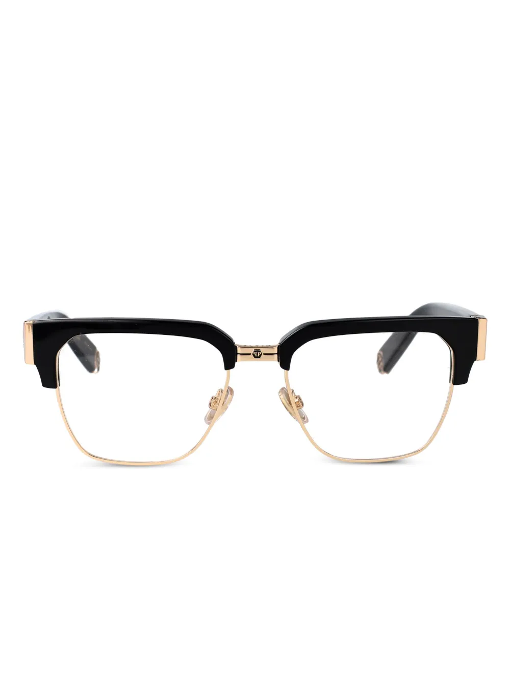 Philipp Plein Eyewear Bril met vierkant montuur Zwart