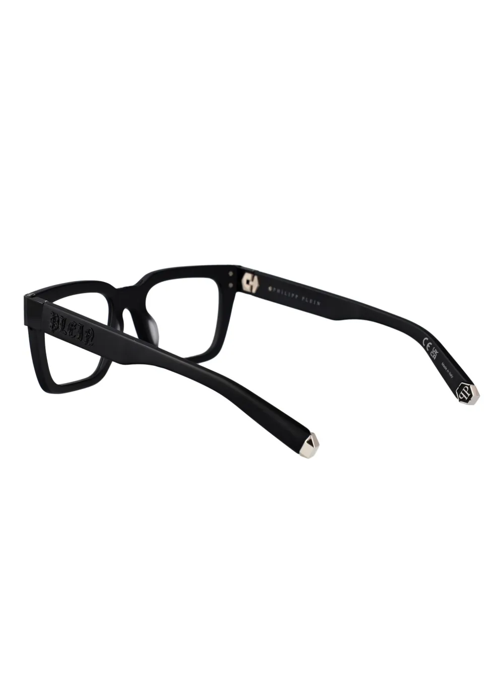 Philipp Plein Eyewear VPP113M0531 0531 NERO SEMILUCIDO TOTALE Zwart
