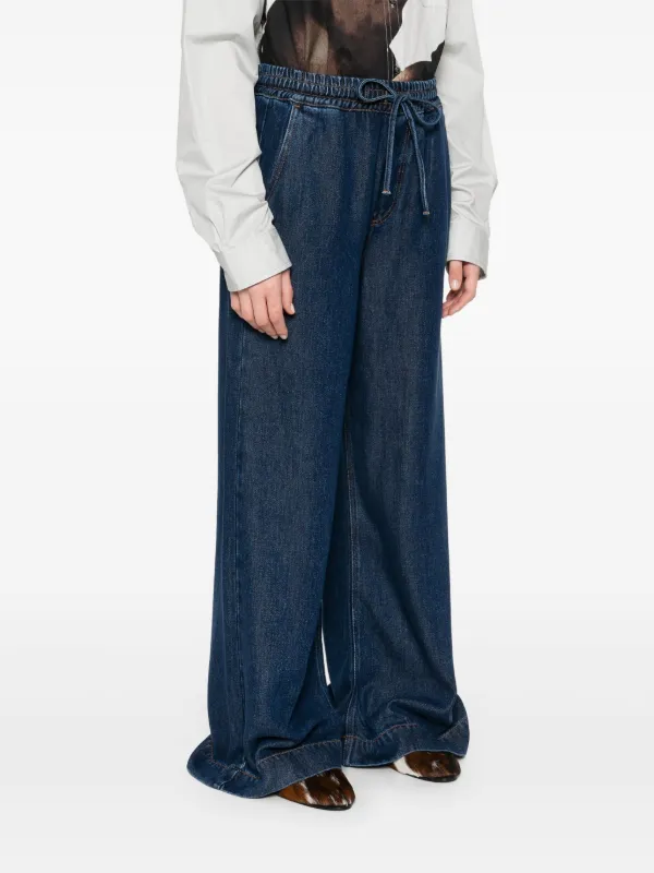 パンツ PAROSH SS25 'Generation' pants (D230751GENERATION 801) P.A.R.O.S.H. wide-leg Jeans | Blue | FARFETCH