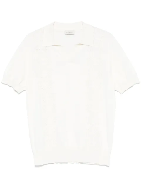 Piacenza Cashmere pointelle-knit T-shirt