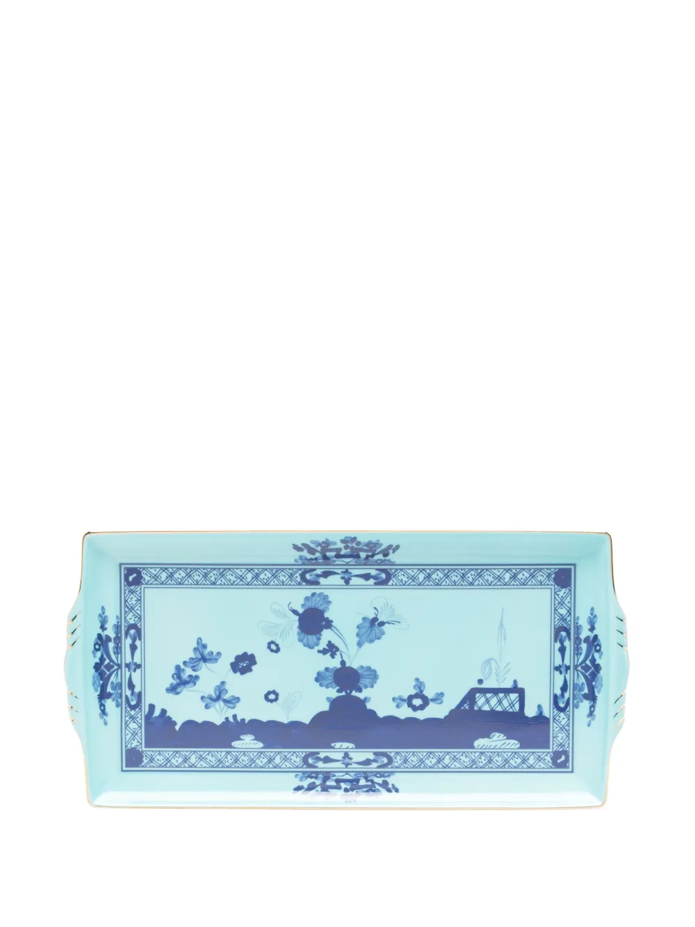 GINORI 1735 rectangular tray (18cm x 35.5cm) | Blue | Image 1