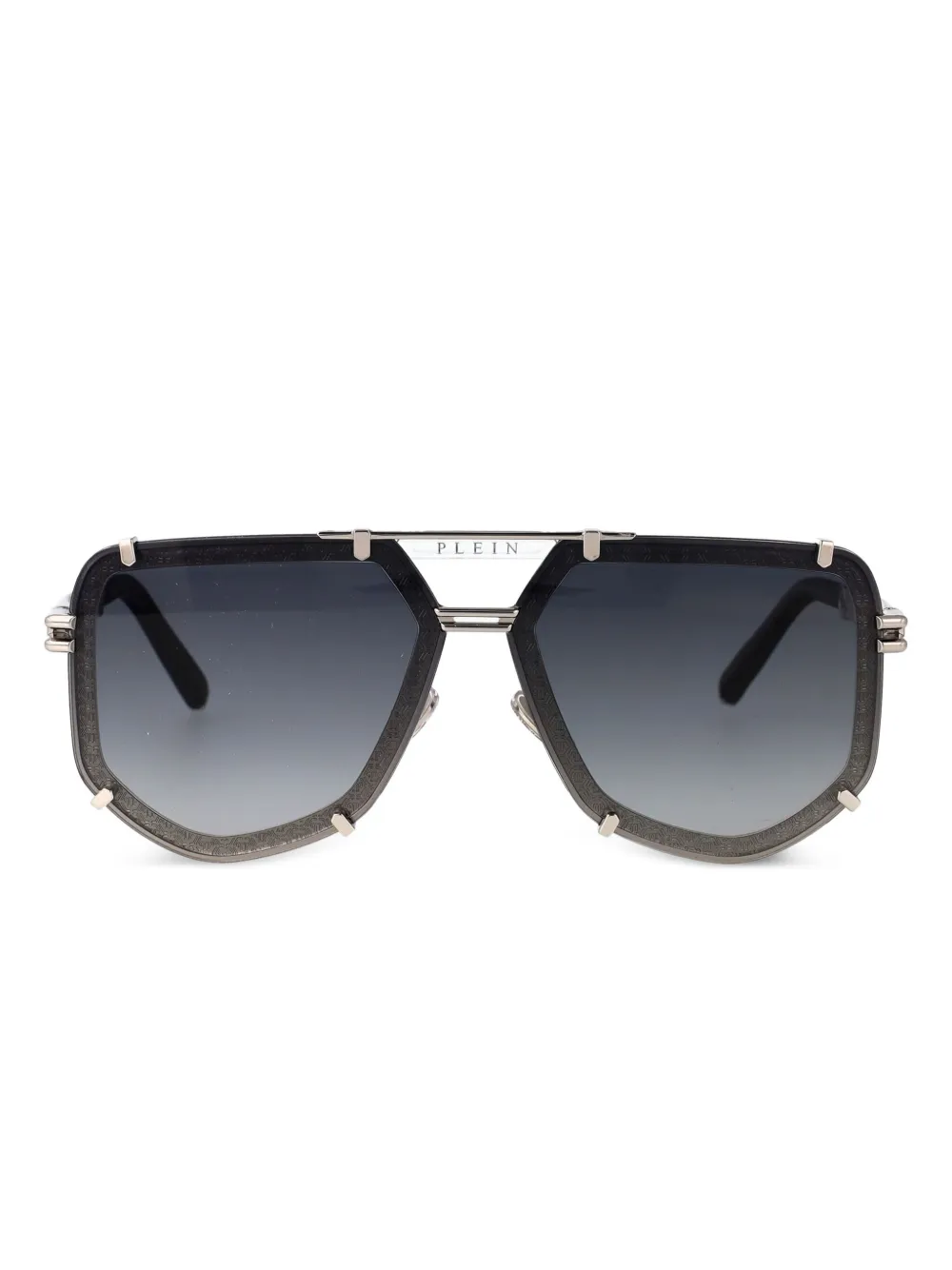 Philipp Plein Eyewear SPP1320K07 SILVER BLACK - ブラック Philipp Plein Eyewear SPP1320K07 SILVER BLACK - ブラック