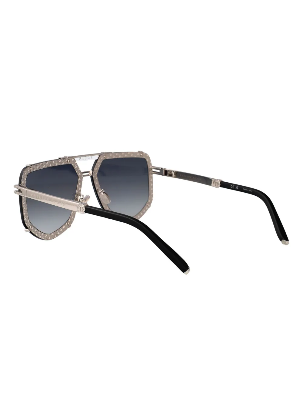 Philipp Plein Eyewear SPP1320K07 SILVER BLACK Zwart