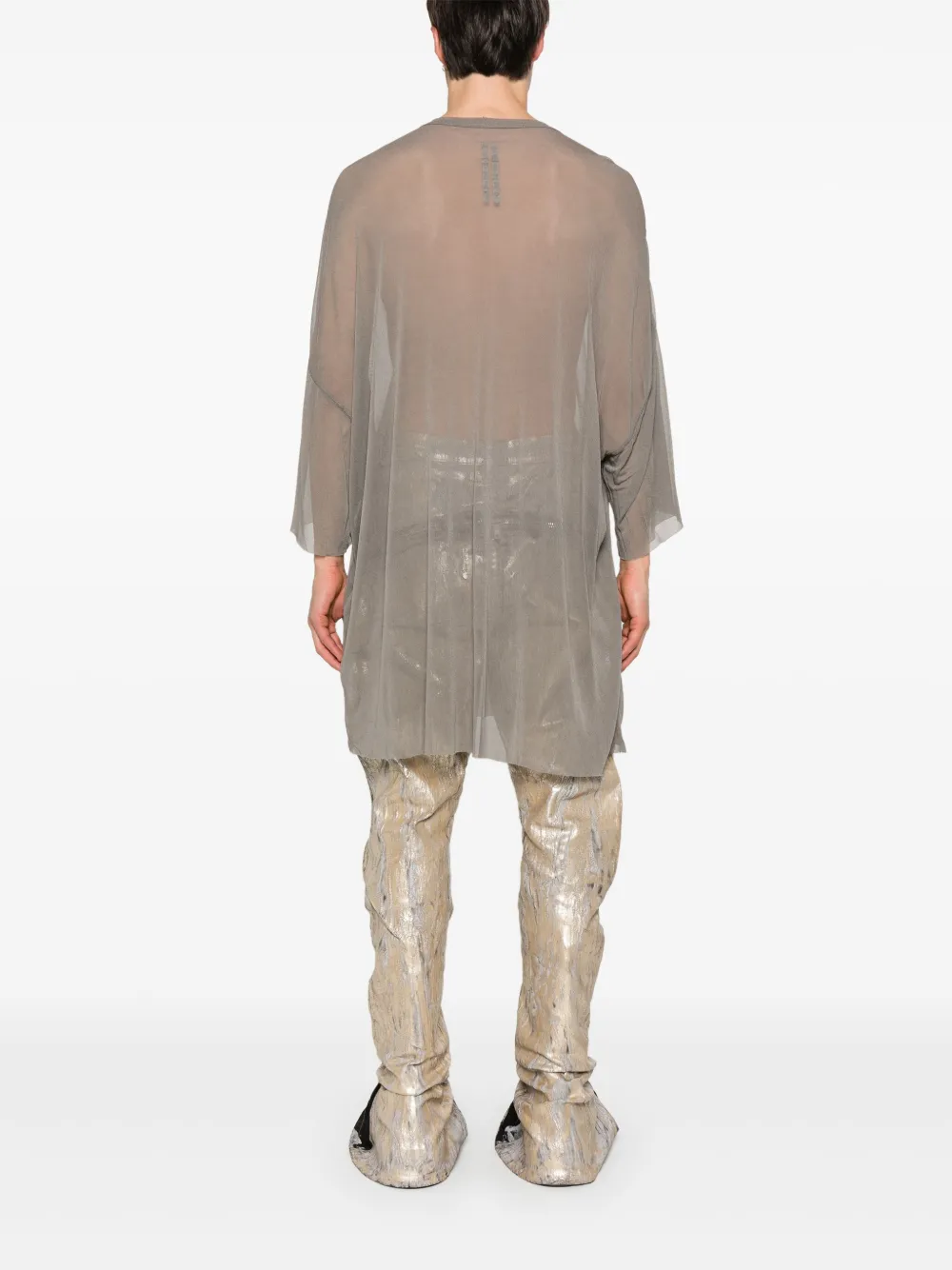 Rick Owens T-shirt Tommy T In Grey