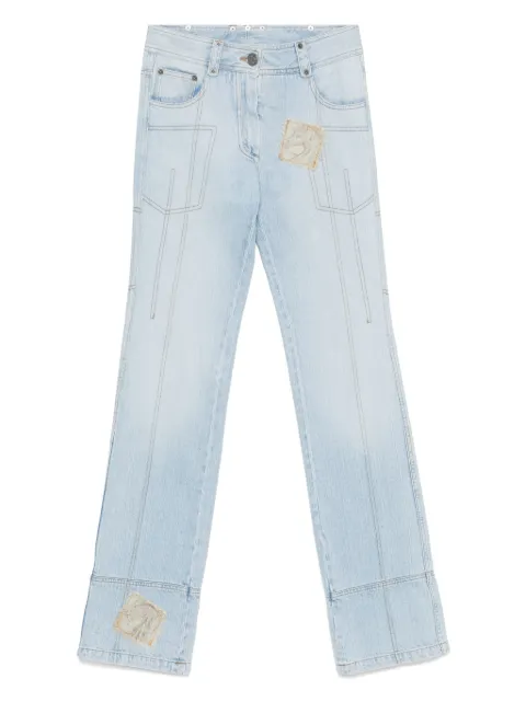 Christian Dior Pre-Owned jeans con detalle de parche 2000