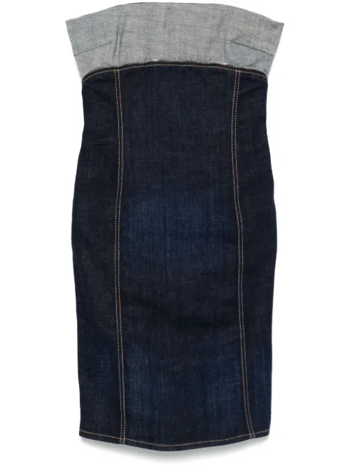 Robe courte en jean à effet retroussé - DSQUARED2 - Modalova