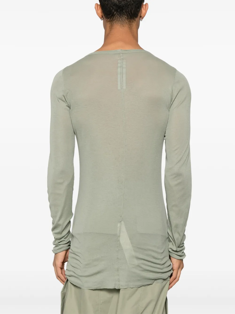 Rick Owens Rib LS T-shirt Groen