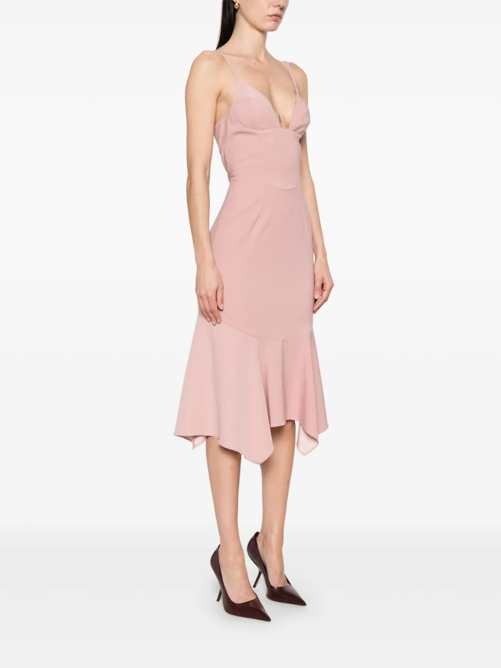 DSQUARED2 Mistress midi-jurk Roze