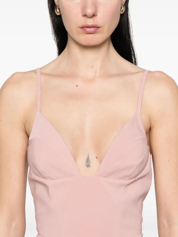 dsquared2 pink dress Dsquared Fuchsia Viscose Long Sleeves Ruched Mini Dress