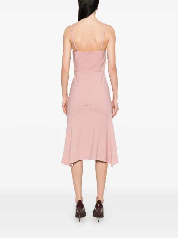 pink mistress dress Little Mistress Embroidered Hem Midaxi Dress - Pink