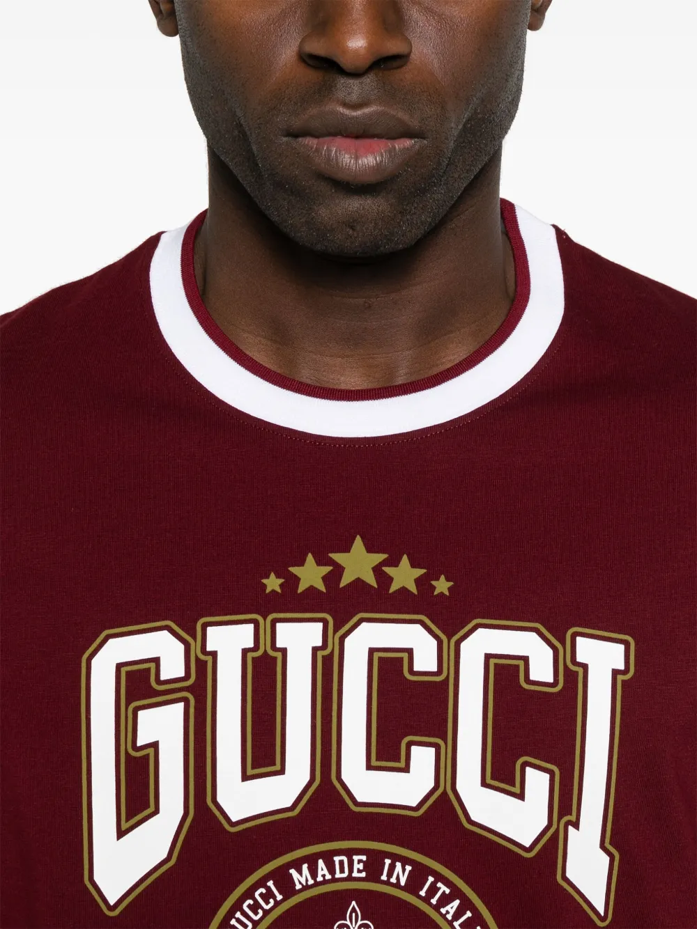 Gucci T-shirt met logoprint Rood