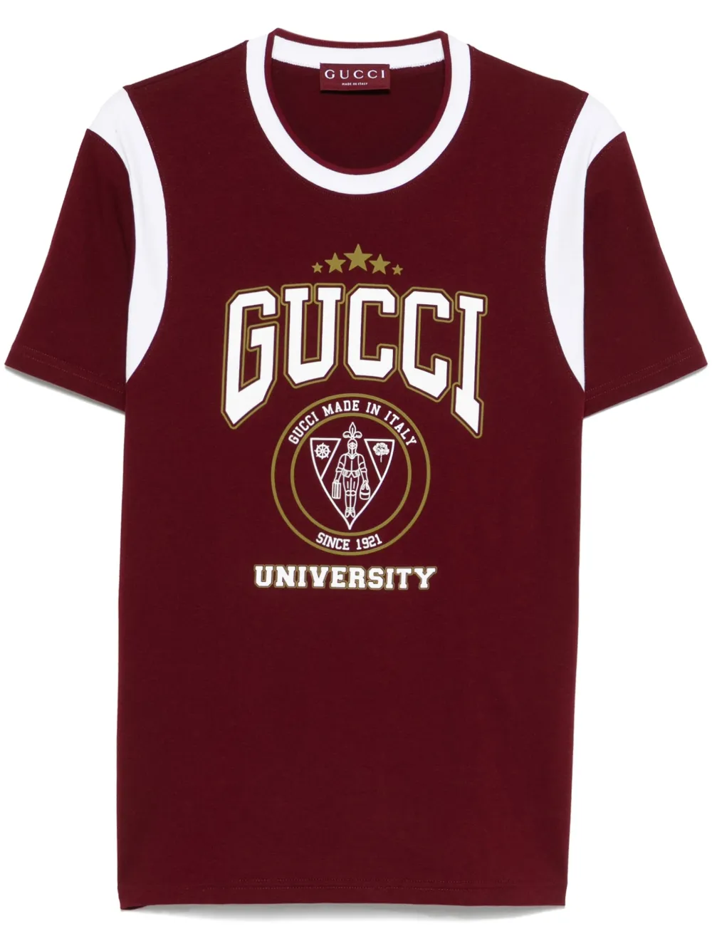 Gucci T-shirt Mit Logo-print In Red
