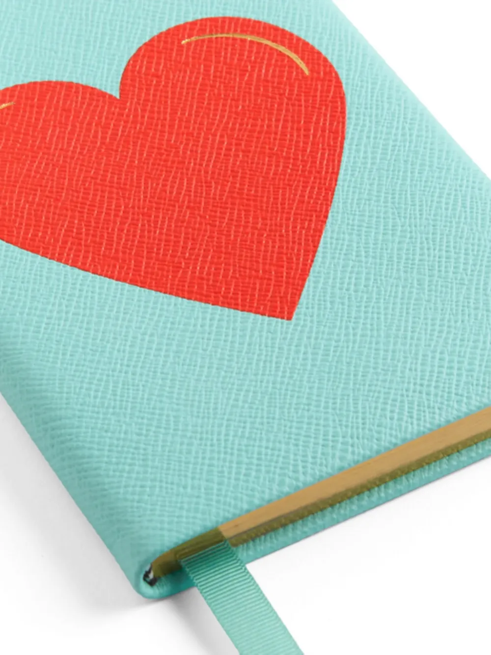 Smythson Chelsea Charm Heart notebook - Blauw