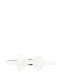 Corneliani twill bow tie - White