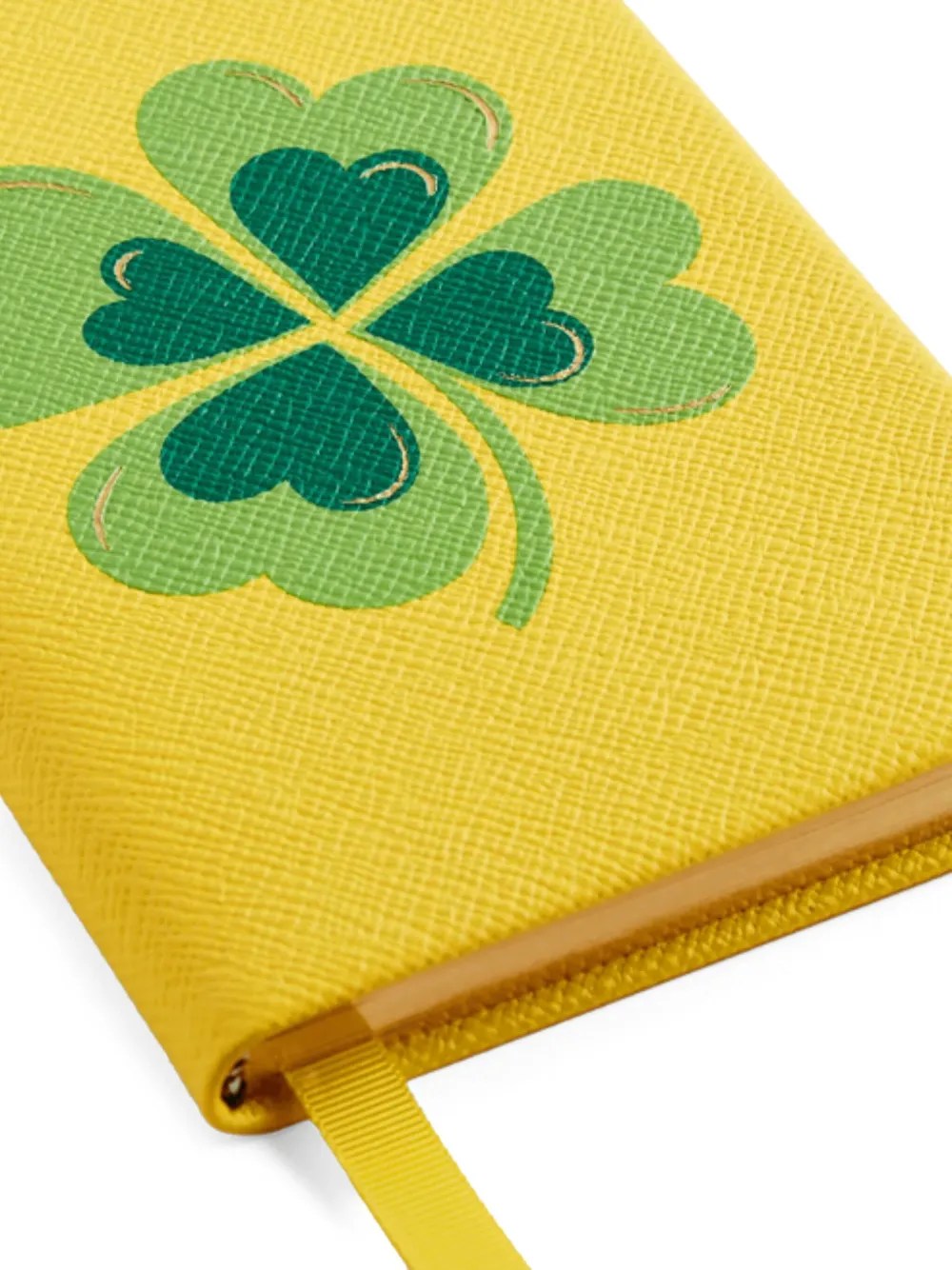 Smythson Chels Charm Clover notitieboek - Geel