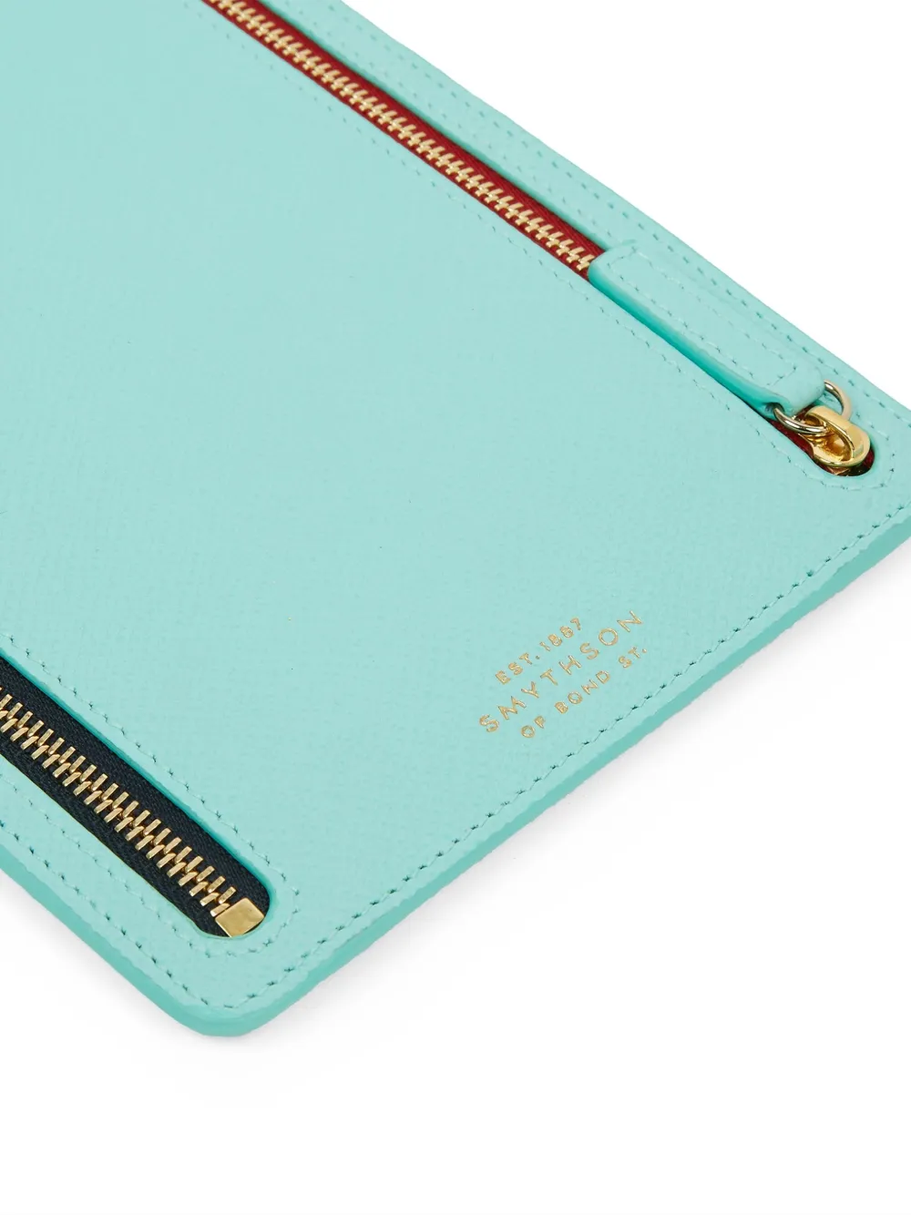 Smythson Leather Pouch In Blue