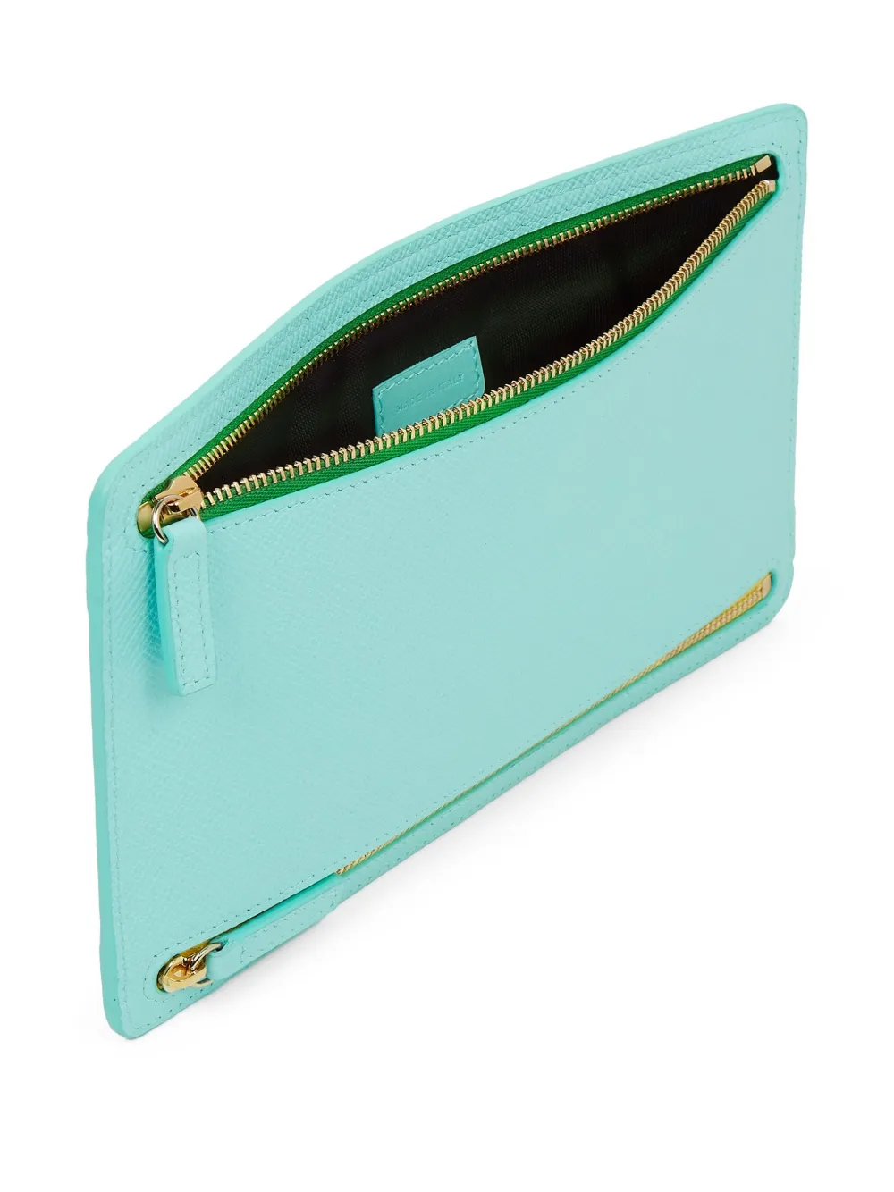 Smythson Leather Pouch In Blue