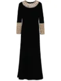 Dina Melwani crystal-embellished gown - Black