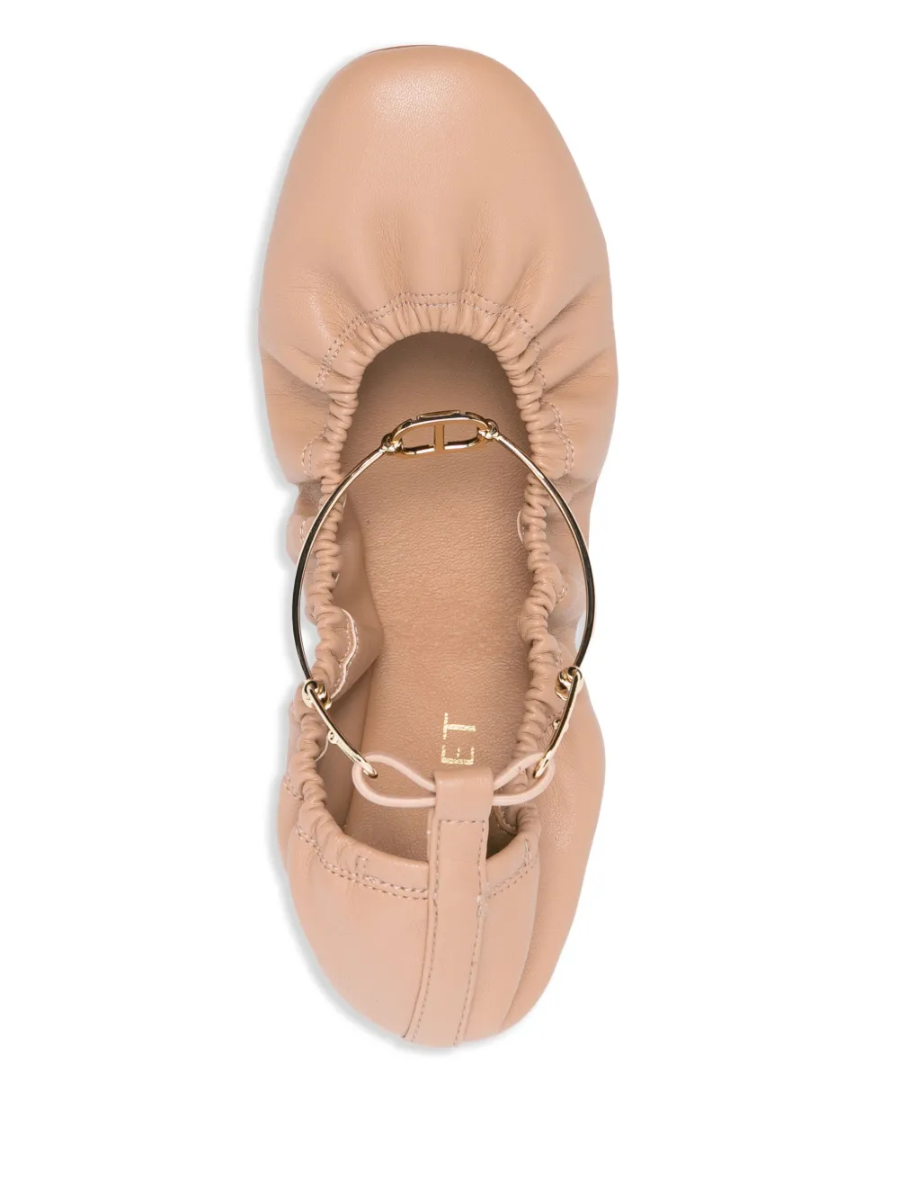 TWINSET Ballerina's met enkelbandje Beige