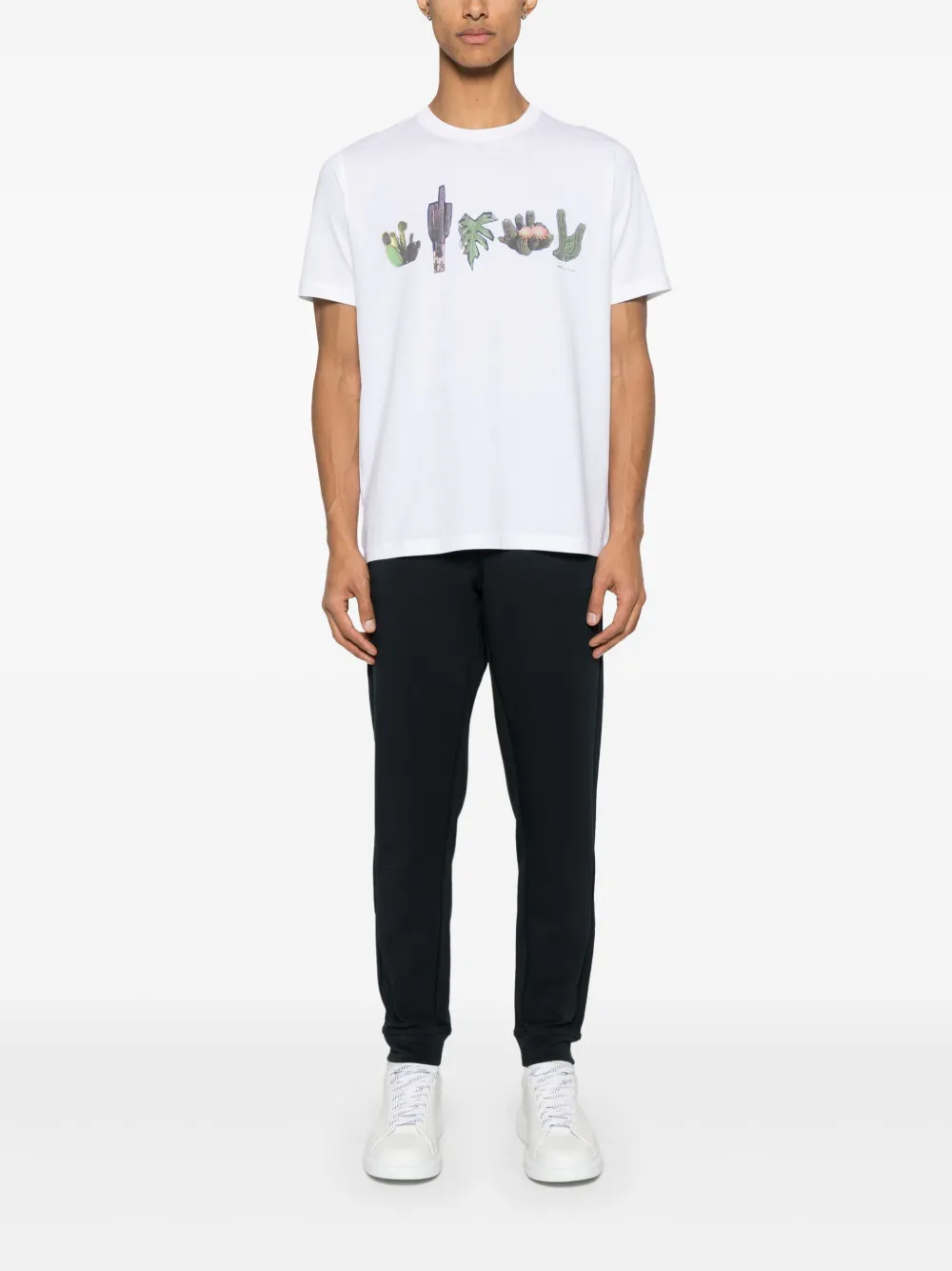 PS Paul Smith cactus-print T-shirt - Wit