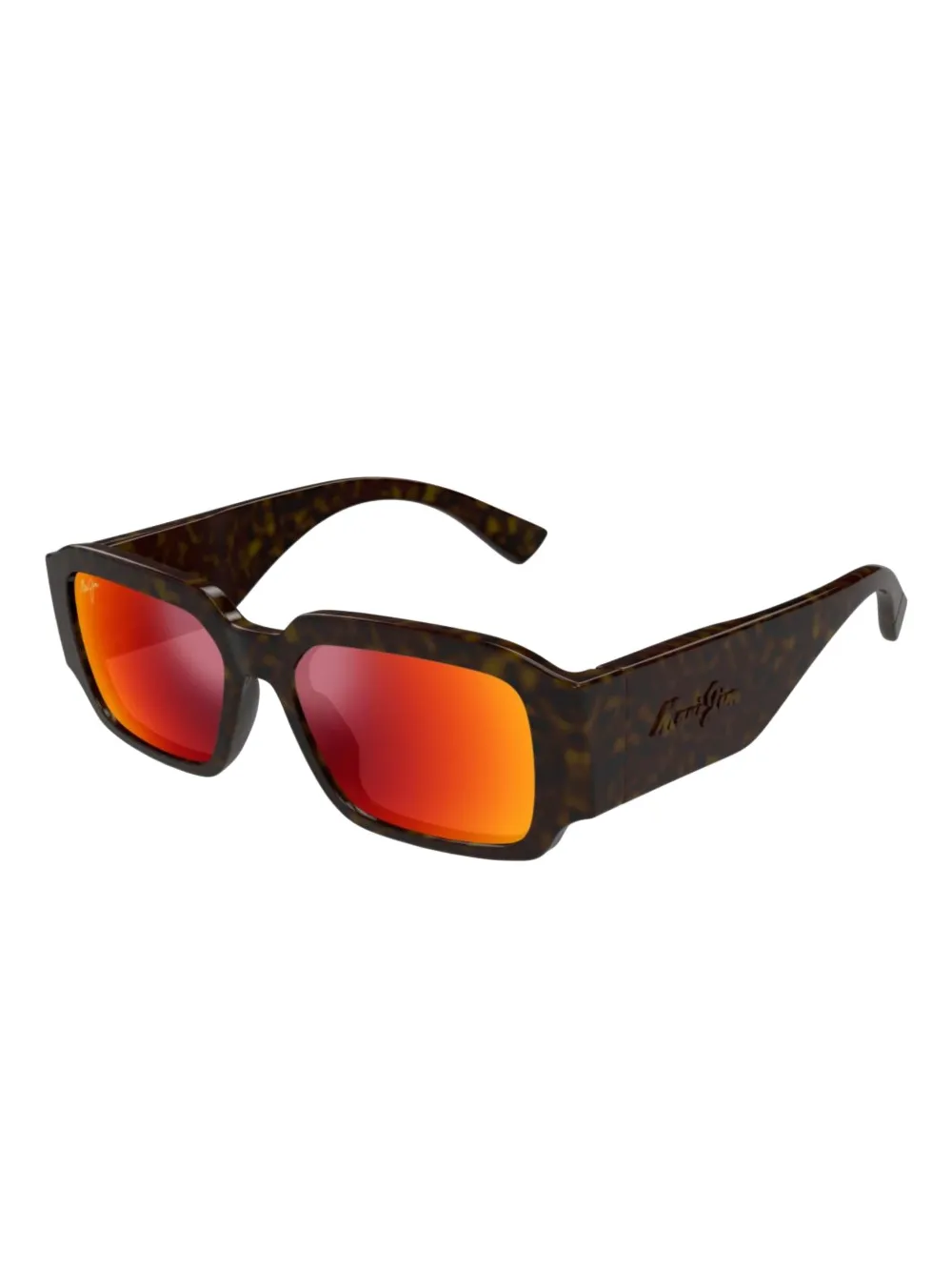 Maui Jim Kupale rectangle-frame sunglasses Bruin