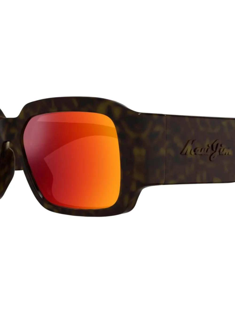 Maui Jim Kupale rectangle-frame sunglasses Bruin