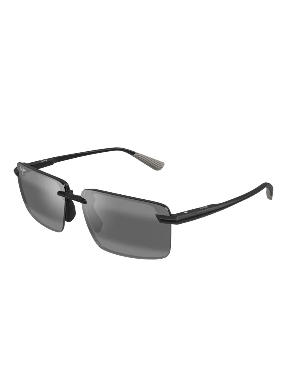 Maui Jim Laulima rectangle sunglasses Zwart