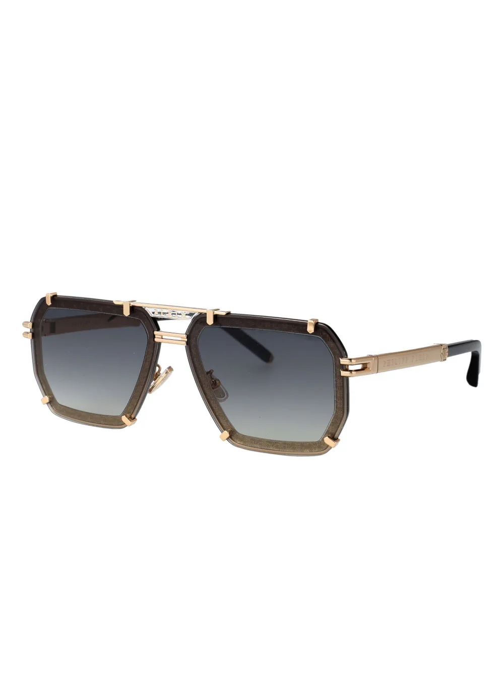 Philipp Plein Eyewear SPP1310301 GOLD BROWN Bruin
