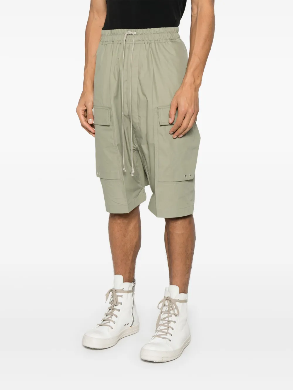 Rick Owens Pods cargo shorts Groen