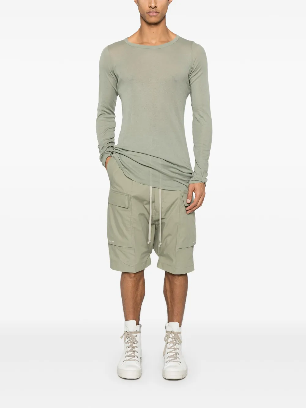 Rick Owens Pods cargo shorts - Groen