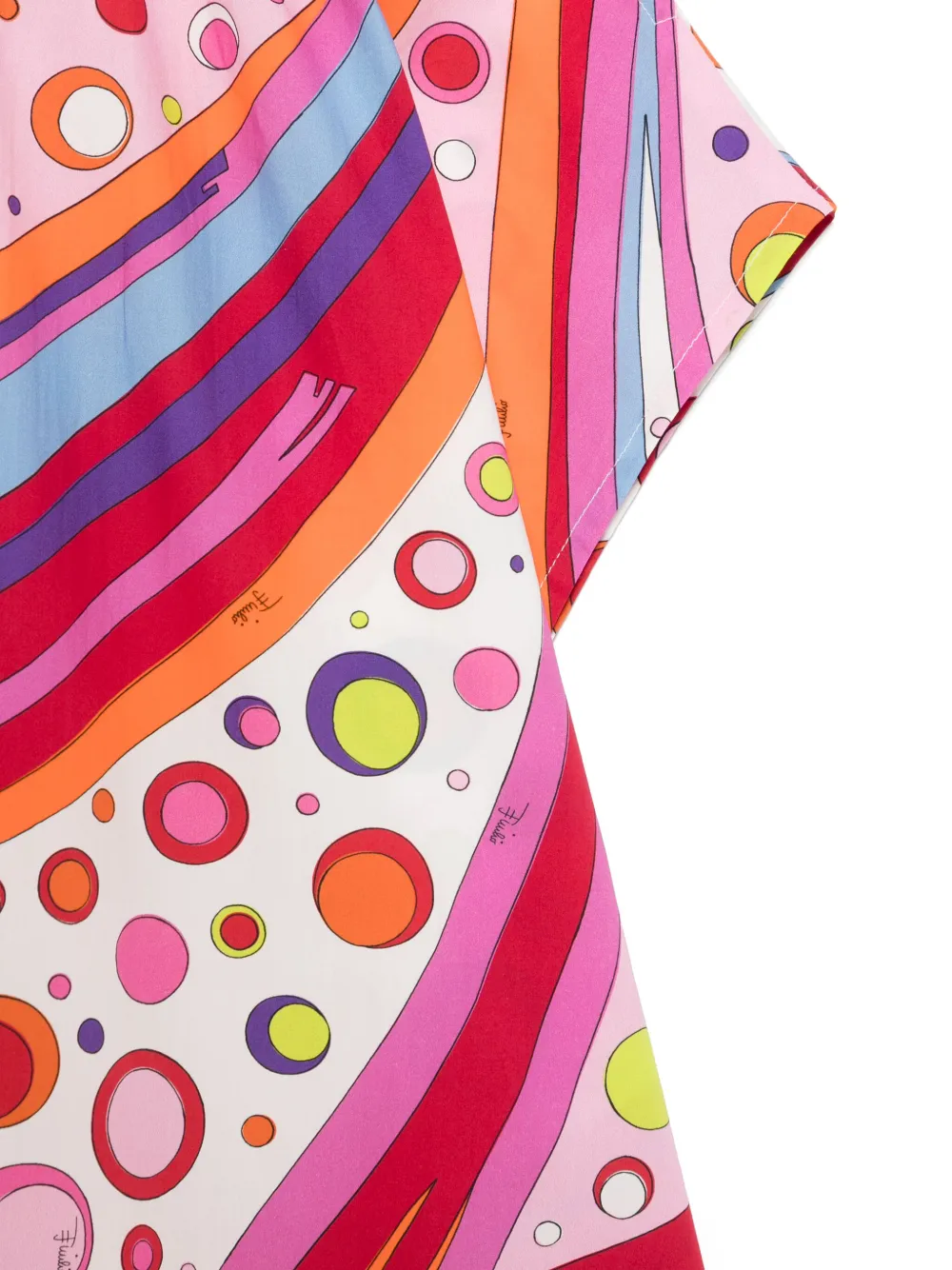 Shop Pucci Junior Printed Dress In Pink