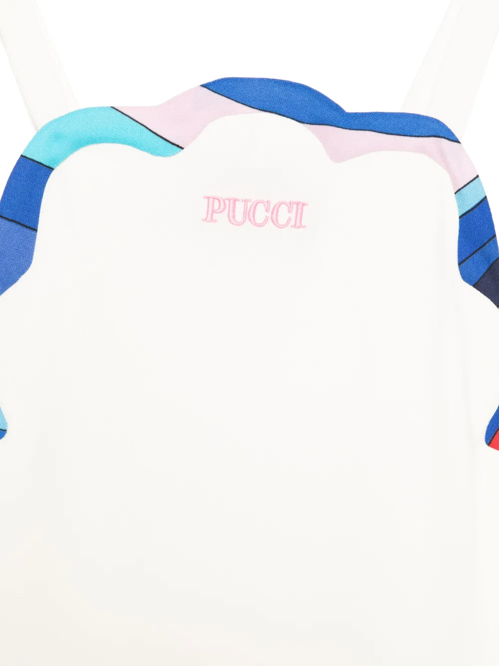 PUCCI Junior Jurk met geborduurd logo Wit